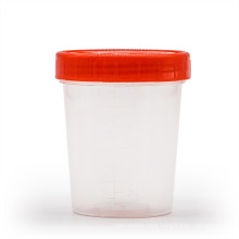 Portable Red Cap Portable Plastic Urine Container